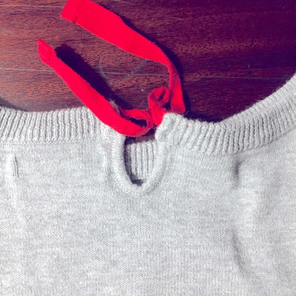 GAP  I❤️My 🐶Sweater red Tie S 6-7 - Picture 5 of 10